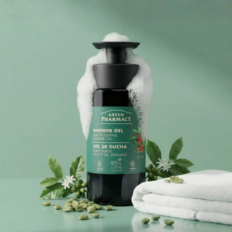 Green Pharmacy Green Coffee & Ginger Oil душ гел 739 мл.