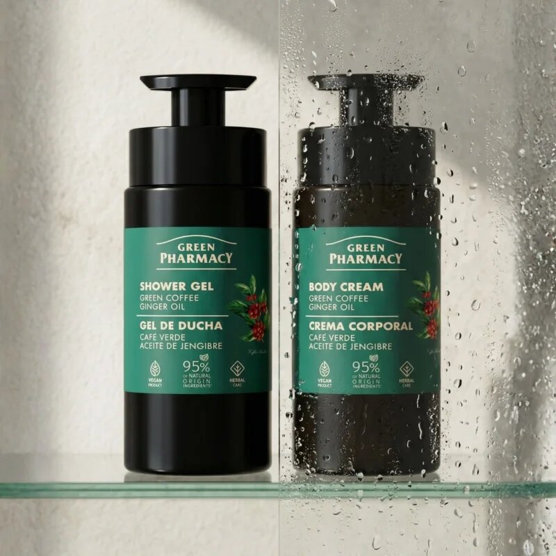 Green Pharmacy Green Coffee & Ginger Oil душ гел 739 мл.