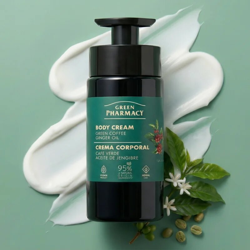 Green Pharmacy Green Coffee & Ginger Oil крем за тяло 739 мл.