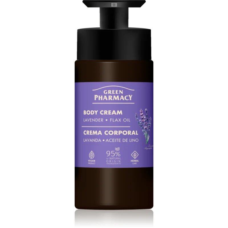 Green Pharmacy Lavender & Flax Oil крем за тяло 739 мл.