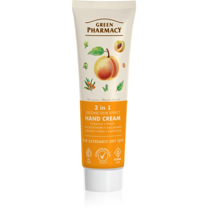 Green Pharmacy Peach крем за ръце и нокти за суха кожа 100 мл.