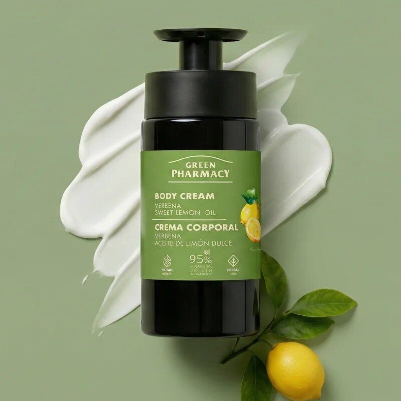 Green Pharmacy Verbena & Sweet Lemon Oil крем за тяло 739 мл.