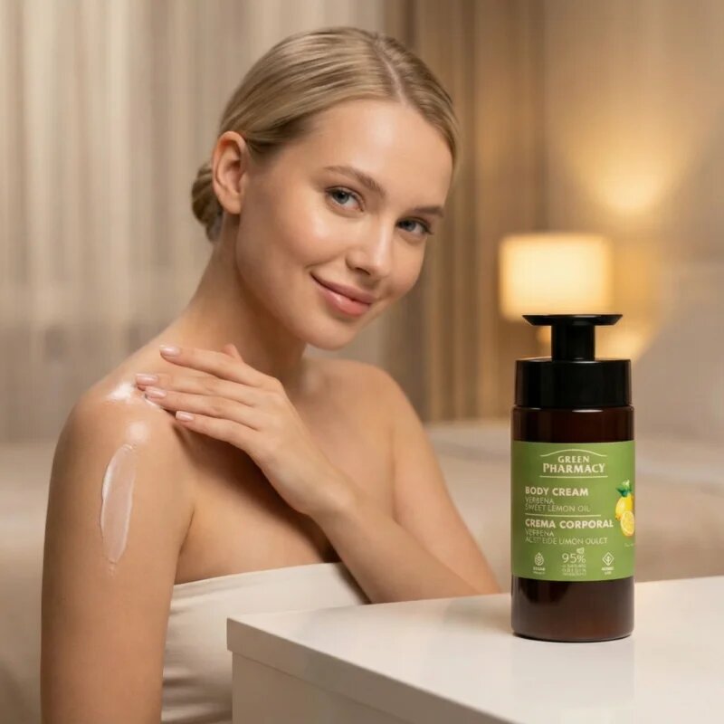 Green Pharmacy Verbena & Sweet Lemon Oil крем за тяло 739 мл.