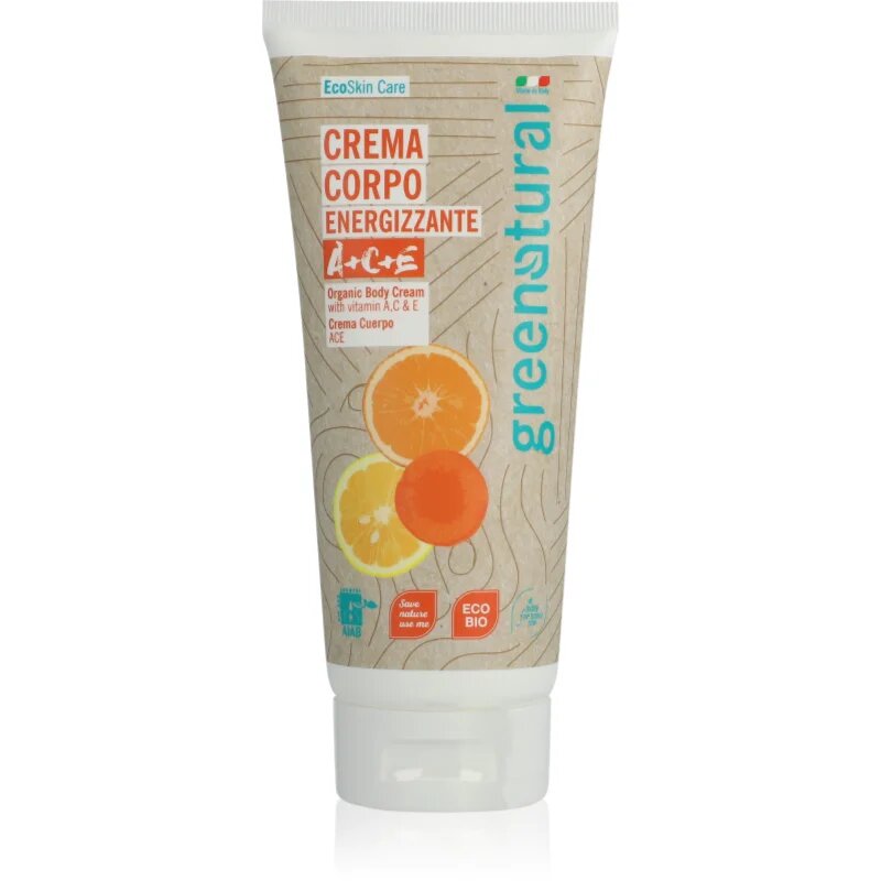 Greenatural Body Cream нежен крем за тяло с витамини A C E 200 мл.
