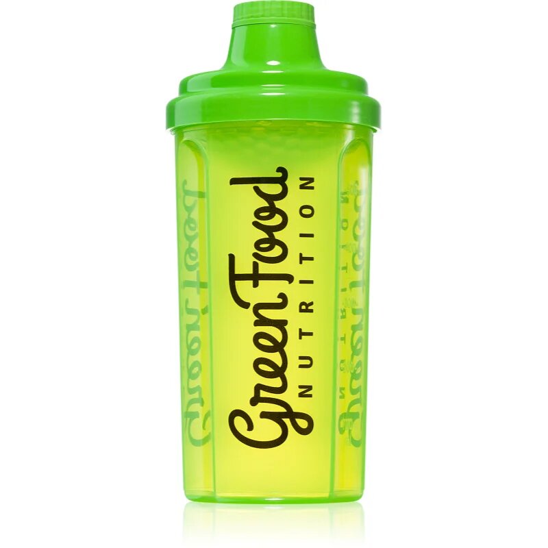 GreenFood Nutrition Shaker спортен шейкър Transparent Green 1 бр.