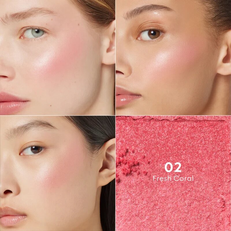 Gucci Beauty Glow Blush компактен руж цвят 02 Fresh Coral 5.5 гр.