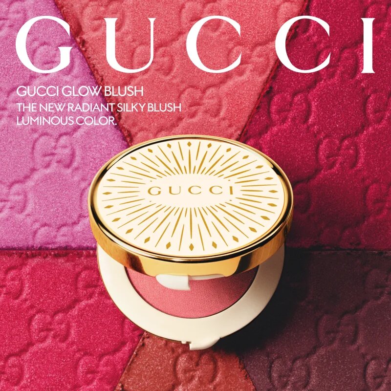 Gucci Beauty Glow Blush компактен руж цвят 06 Bright Ruby 5.5 гр.
