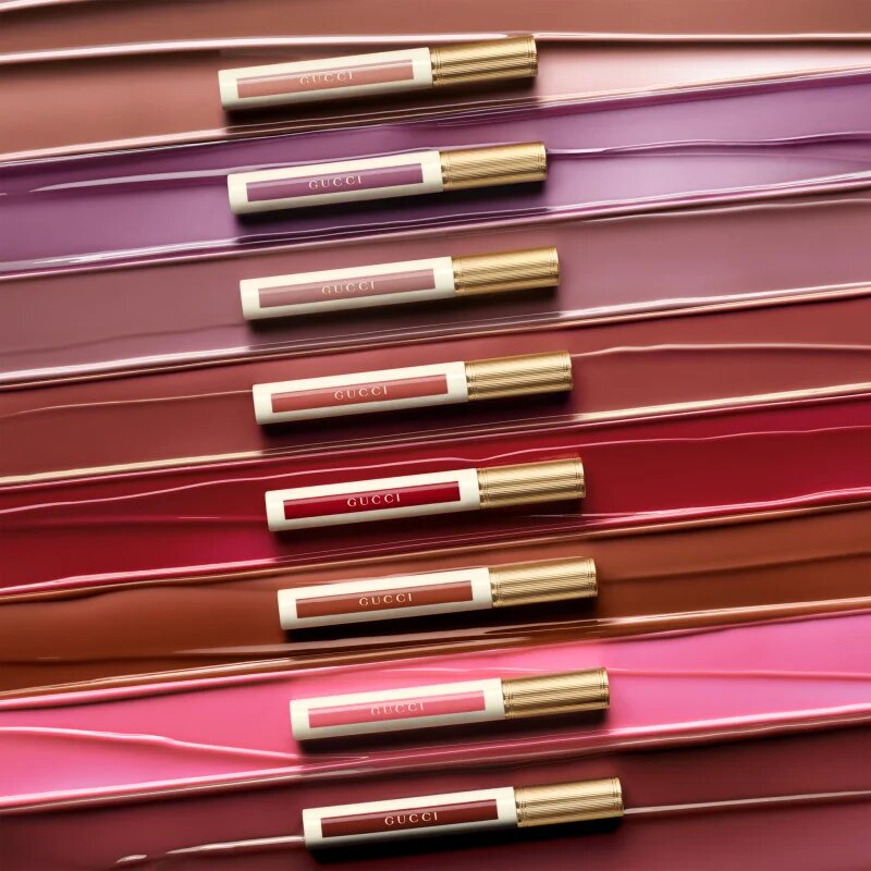 Gucci Beauty Glow Oil-In-Water Tint Liquid Lipstick гланциращо хидратиращо течно червило цвят 226 Emma Rosedust 6.5 мл.