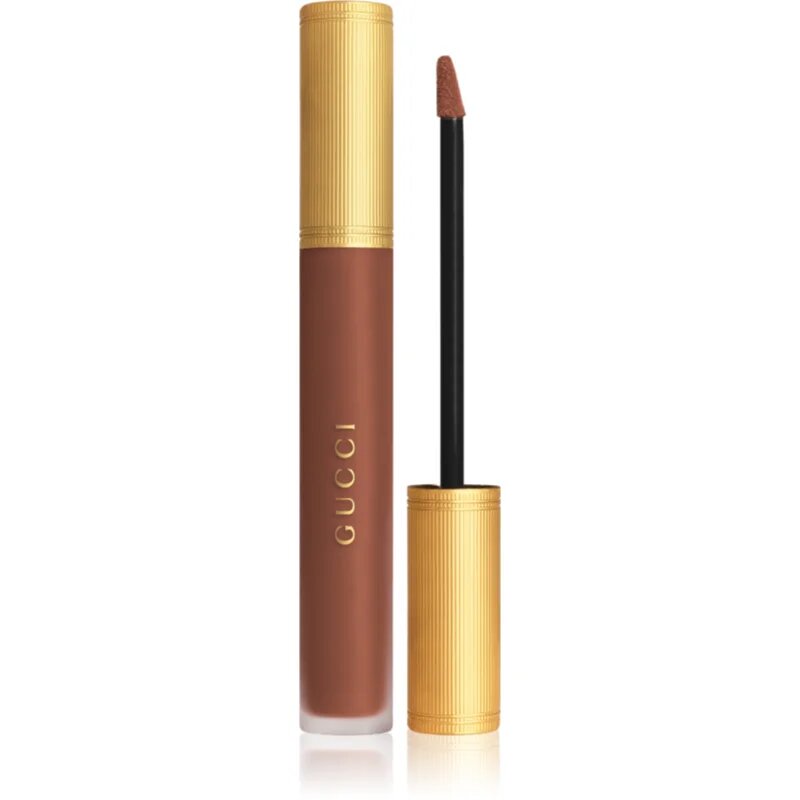 Gucci Beauty Rouge à Lèvres Matte Lipstick матиращо течно червило цвят 308 Lucy Dark Orange 6.5 мл.
