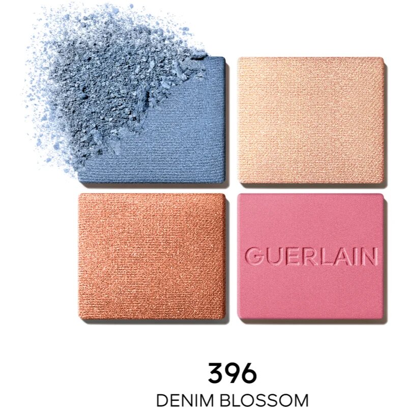 Guerlain Blooming Denim Ombres G палитра сенки за очи лимитирана версия 396 Denim Blossom 6 гр.