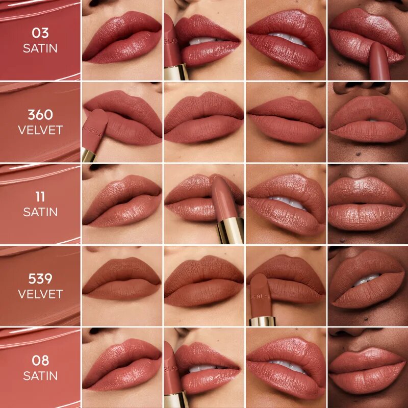 Guerlain Blooming Denim Rouge G луксозно червило цвят 205 Le Nude Amandine Velvet 3.5 гр.