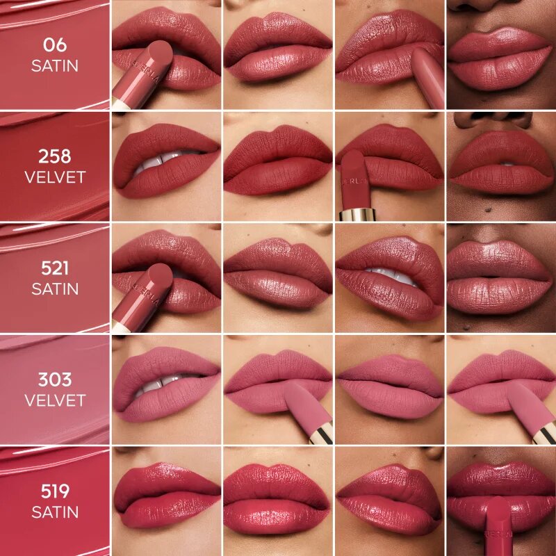 Guerlain Blooming Denim Rouge G луксозно червило цвят 205 Le Nude Amandine Velvet 3.5 гр.