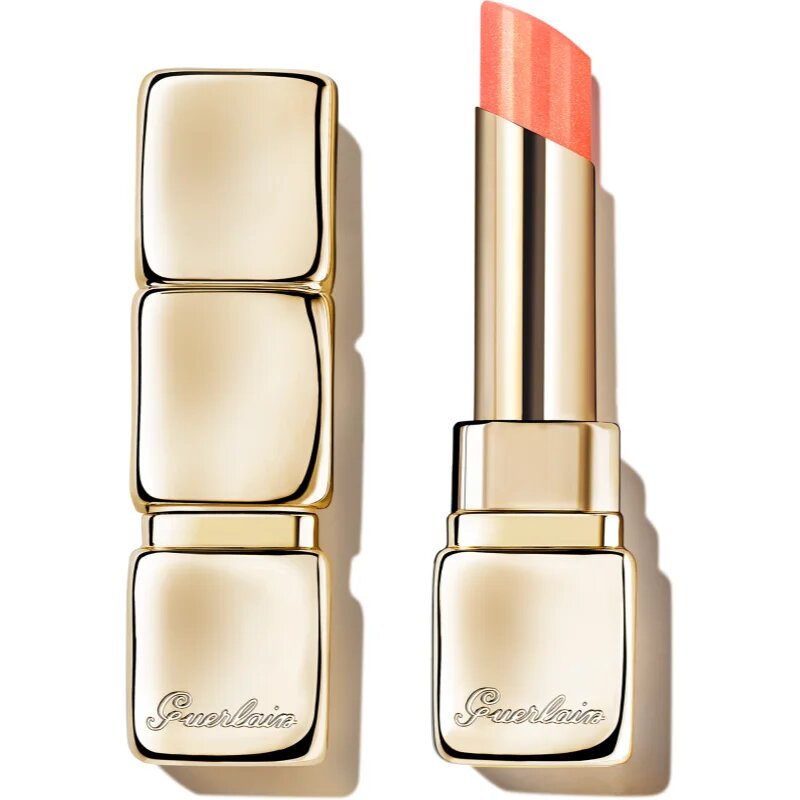 Guerlain KissKiss Bee Glow подхранващ и хидратиращ балсам за устни цвят 389 Pearly Peach 3.2 гр.