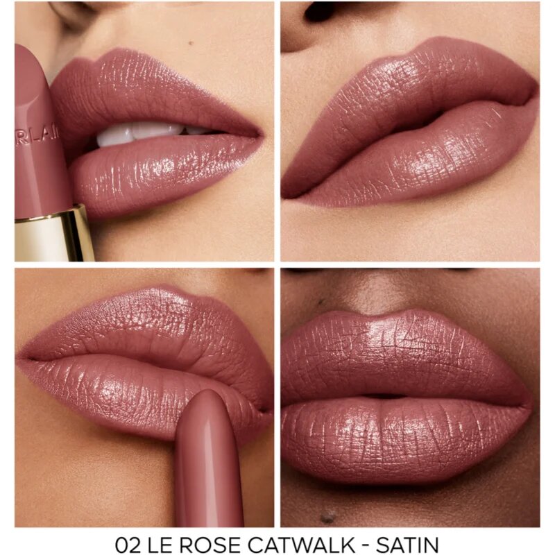 Guerlain La Collection X Germanier Rouge G луксозно червило пълнител лимитирана версия 02 Le Rose Catwalk Satin 3.5 гр.