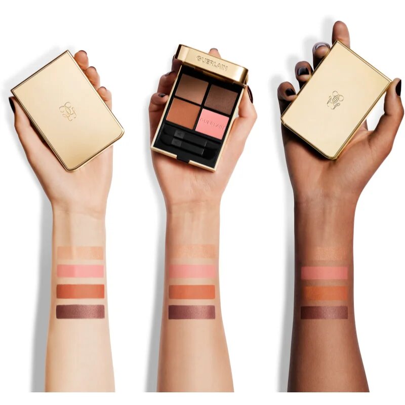 Guerlain Ombres G палитра от сенки за очи цвят 129 Honey Amber 6 гр.