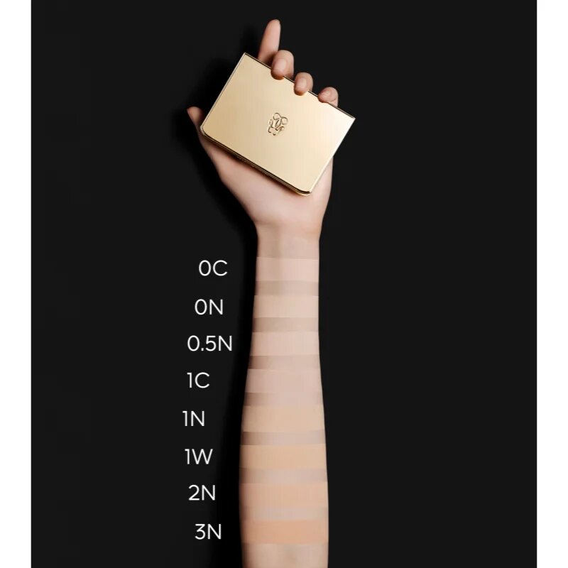 Guerlain Parure Gold Skin Control компактен матиращ фон дьо тен цвят 0C Cool 8.7 гр.