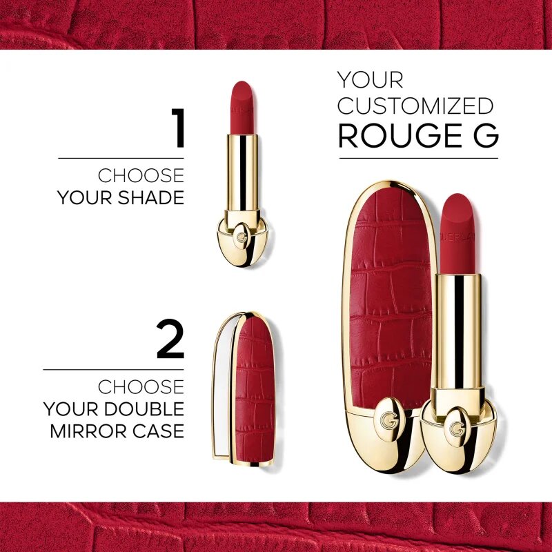 Guerlain Rouge G Double Mirror Jewel Case калъф за червило с малко огледало The Python 1 бр.