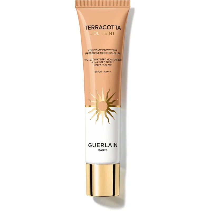 Guerlain Terracotta Joli Teint Protecting Tinted Moisturizer озаряващ фон дьо тен за естествен вид SPF 20 цвят 20 Golden 30 мл.