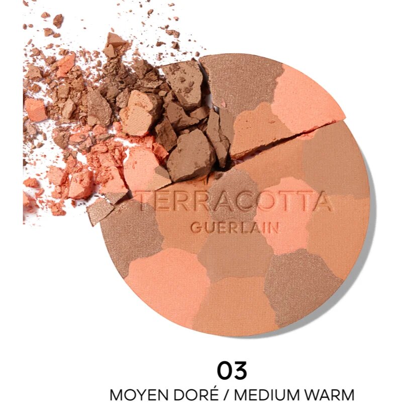 Guerlain Terracotta Light бронзираща озаряваща пудра пълнител цвят 03 Medium Warm 10 гр.