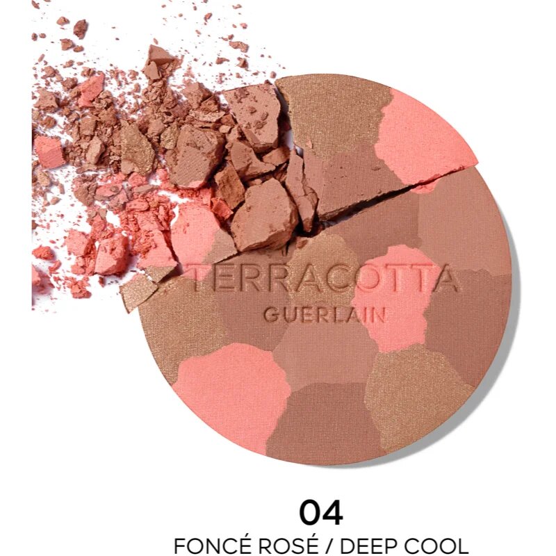 Guerlain Terracotta Light бронзираща озаряваща пудра пълнител цвят 04 Deep Cool 10 гр.