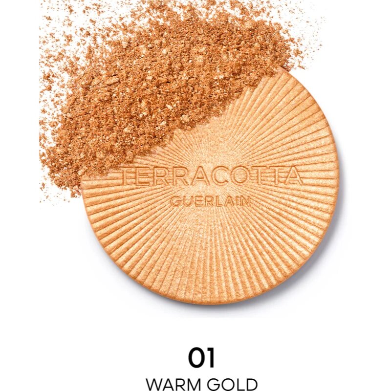 Guerlain Terracotta Luminizer бронзираща озаряваща пудра цвят 01 Warm Gold 7 гр.