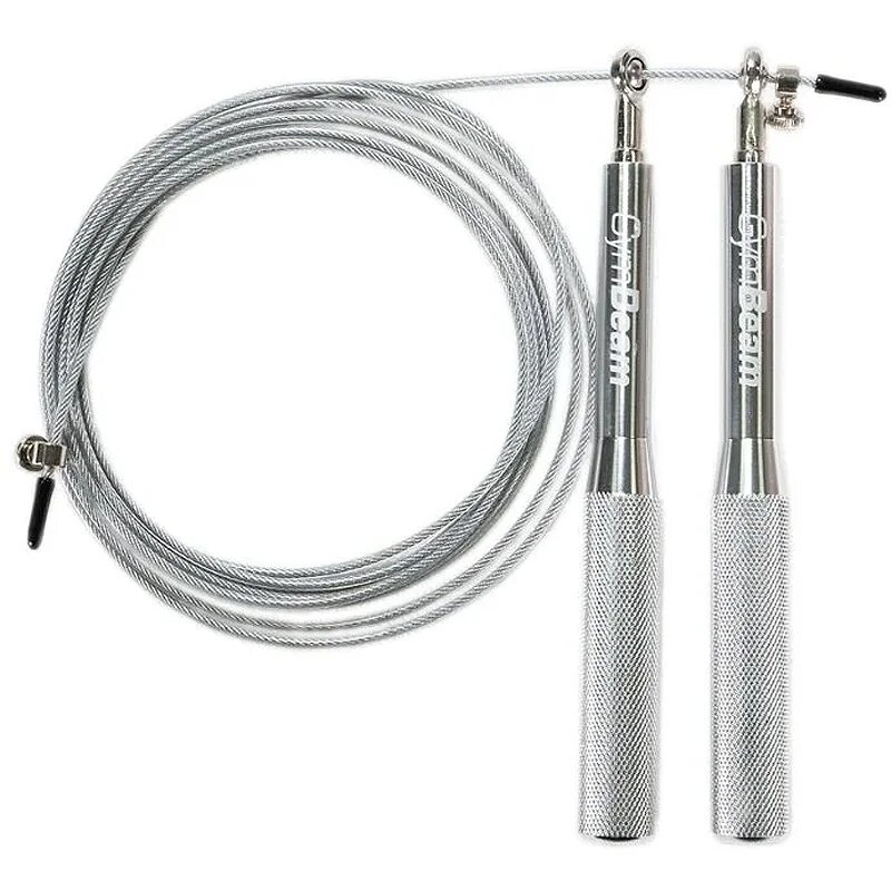 GymBeam Metal въже за скачане боя Silver 1 бр.