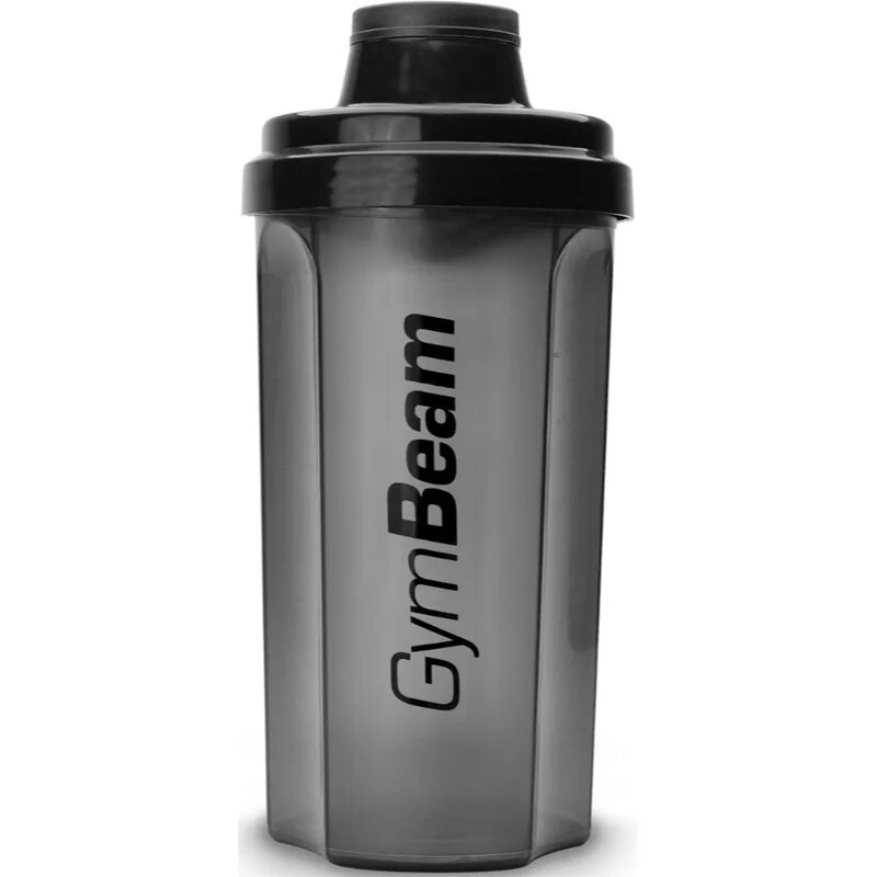 GymBeam Shaker 700 спортен шейкър боя Transparent Black 1 бр.