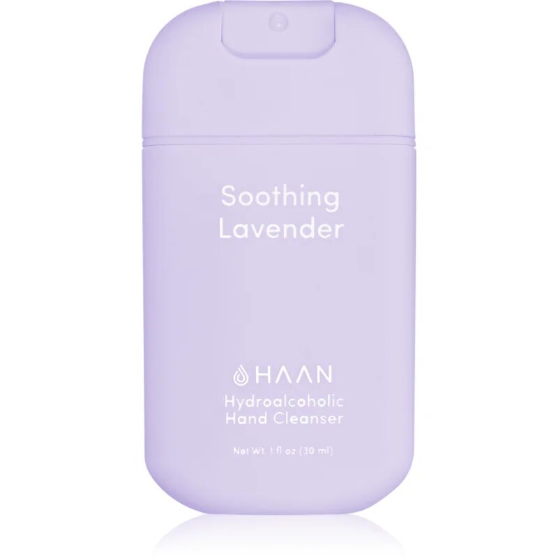 Haan Hand Care Soothing Lavander спрей за почистване на ръце с антибактериална добавка 30 мл.