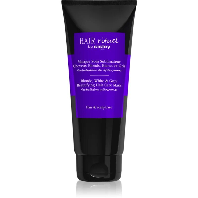 Hair Rituel by Sisley Blonde White & Grey Beautifying Hair Care Mask маска за коса неутрализиращ кафеникавите оттенъци 200 мл.