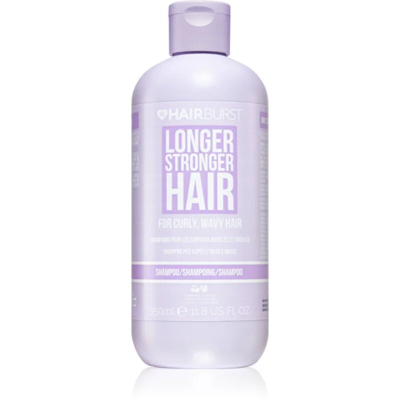 Hairburst Longer Stronger Hair Curly Wavy Hair хидратиращ шампоан за чуплива и къдрава коса 350 мл.