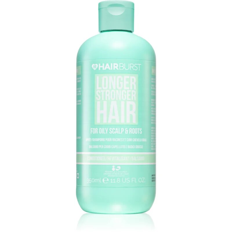 Hairburst Longer Stronger Hair Oily Scalp & Roots почистващ балсам за бързо омазняваща се коса 350 мл.