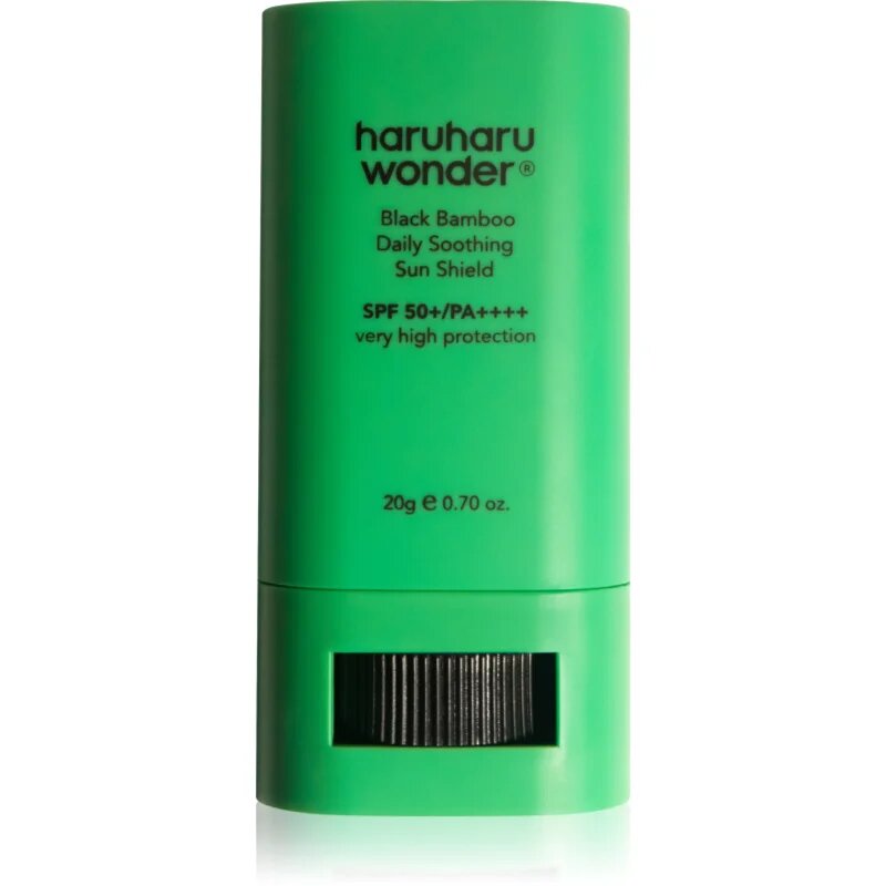 Haruharu Wonder Black Bamboo Daily Soothing Sun Shield слънцезащитен крем в стик с успокояващ ефект SPF 50+ 20 гр.