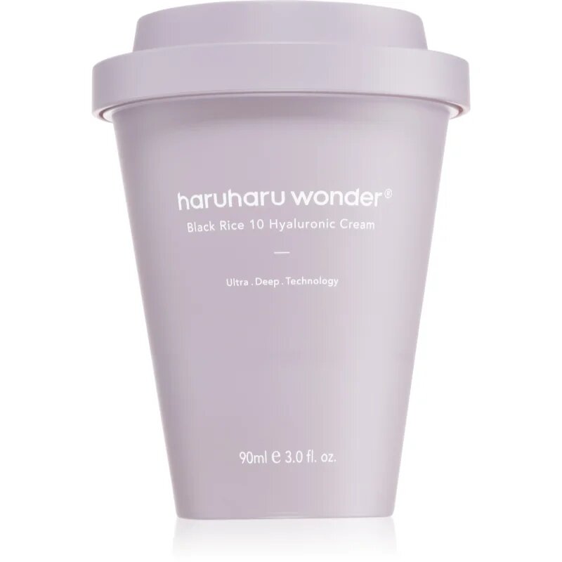 Haruharu Wonder Black Rice 10 Hyaluronic Cream интензивен хидратиращ крем за успокояване на кожата 90 мл.
