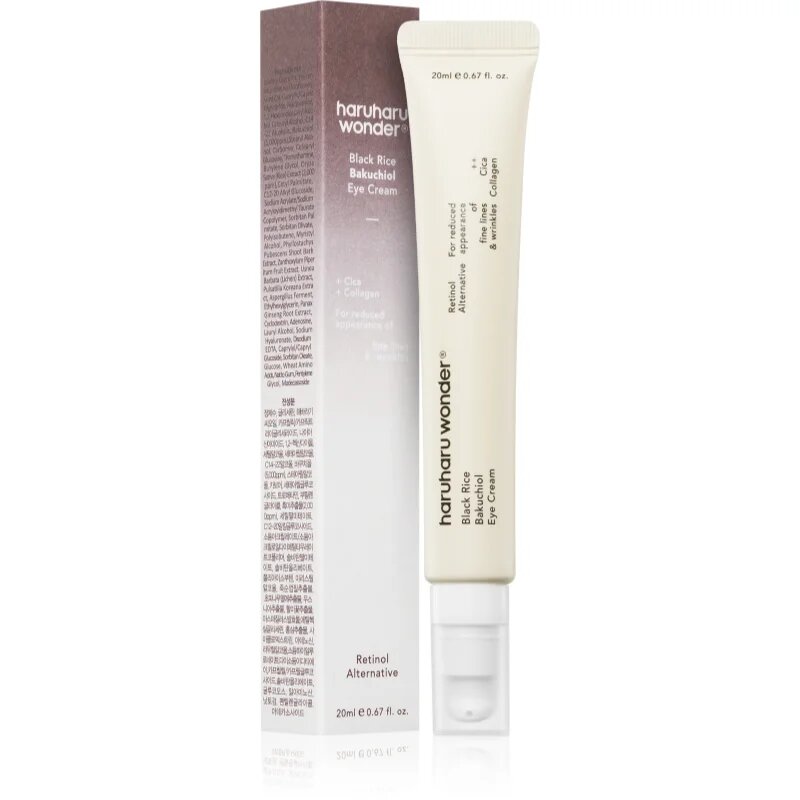 Haruharu Wonder Black Rice Bakuchiol Eye Cream крем за околоочния контур против бръчки за подхранване и хидратация 20 мл.
