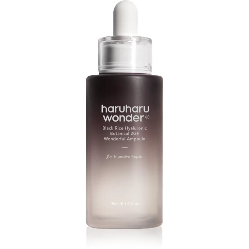 Haruharu Wonder Black Rice Hyaluronic Botanical 2GF Wonderful Ampoule хидратиращ серум против бръчки с успокояващ ефект 30 мл.