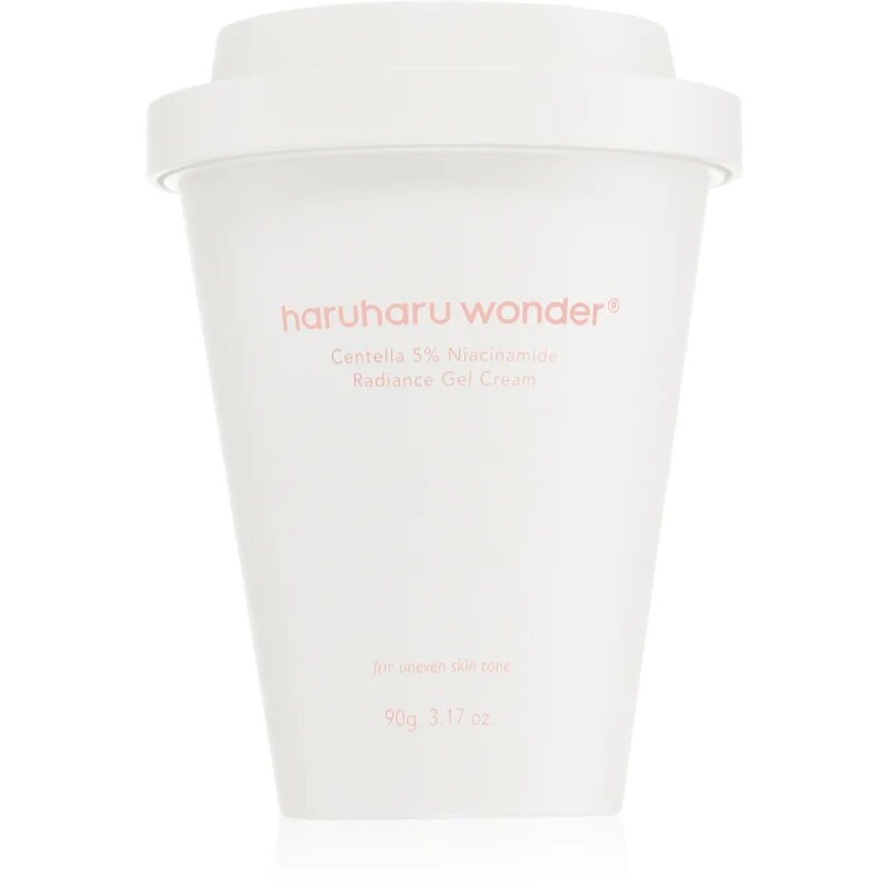 Haruharu Wonder Centella 5% Niacinamide Radiance Gel Cream лек гел-крем да уеднакви цвета на кожата 90 гр.