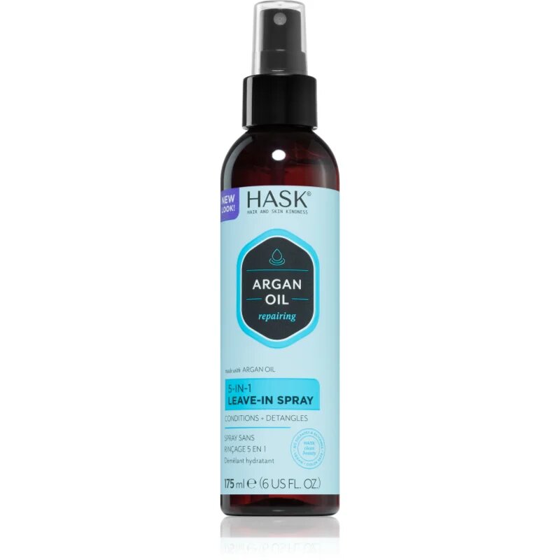 HASK Argan Oil спрей без отмиване за увредена коса 175 мл.