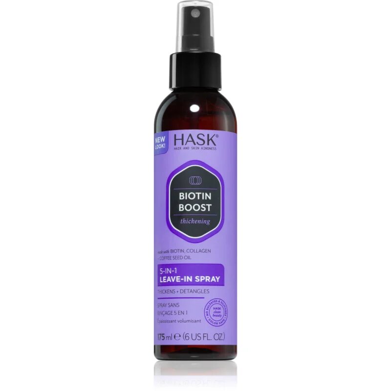 HASK Biotin Boost спрей без отмиване за укрепване на косата 175 мл.