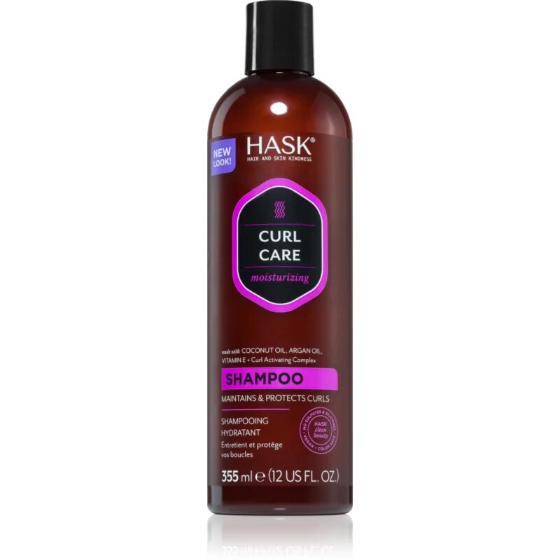 HASK Curl Care хидратиращ шампоан за чуплива и къдрава коса 355 мл.