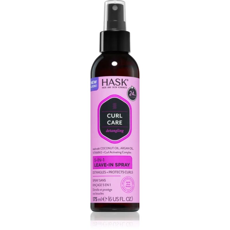 HASK Curl Care спрей без отмиване за чуплива и къдрава коса 175 мл.