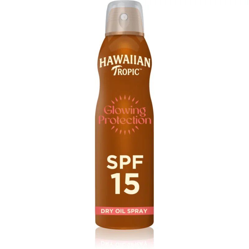 Hawaiian Tropic Glowing Protection Dry Oil Spray слънцезащитен спрей SPF 15 177 мл.