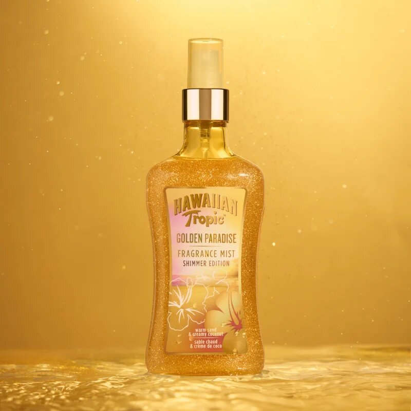 Hawaiian Tropic Perfumes Golden Paradise Shimmer спрей за тяло с блясък за жени 250 мл.