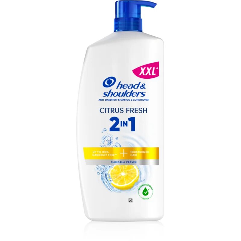 Head & Shoulders Citrus Fresh 2in1 шампоан и балсам против пърхот 800 мл.
