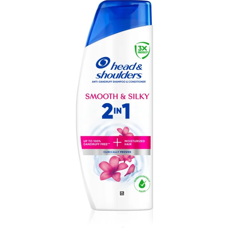 Head & Shoulders Smooth & Silky 2in1 шампоан и балсам против пърхот 400 мл.