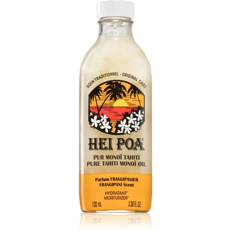 Hei Poa Pure Tahiti Monoï Oil Frangipani мултифункционално масло за тяло и коса 100 мл.