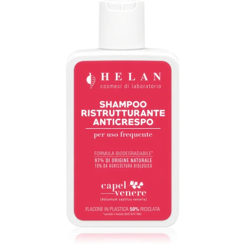 Helan CAPELVENERE Anti-Frizz Restructuring Shampoo изглаждащ шампоан за чуплива и къдрава коса 200 мл.