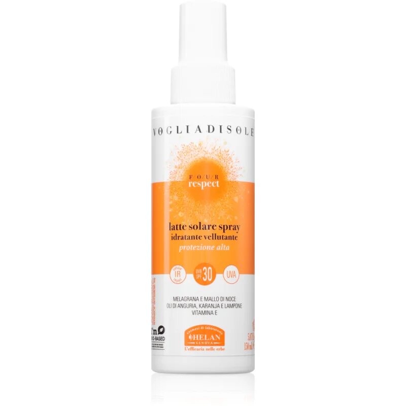 Helan Suntan Milk Spray High Protection SPF30 слънцезащитен лосион в спрей SPF 30 150 мл.