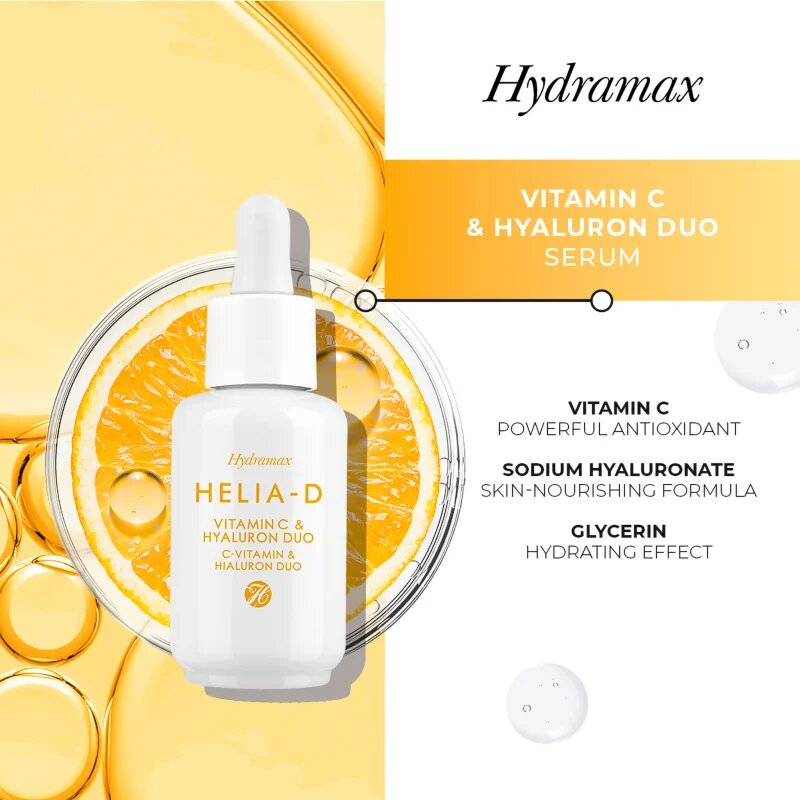 Helia-D Hydramax озаряващ серум с витамин С 30 мл.