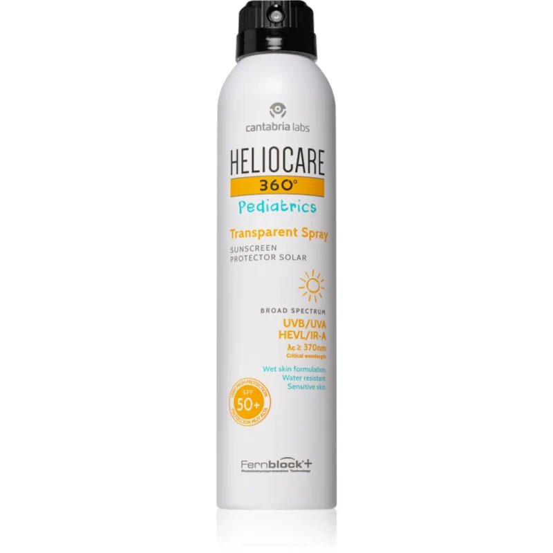 Heliocare 360° Pediatrics Transparent Spray защитен спрей за деца SPF 50+ 200 мл.