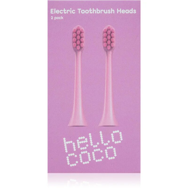 Hello Coco Electric Toothbrush Heads Pink резервни глави за четка за зъби 2 бр.
